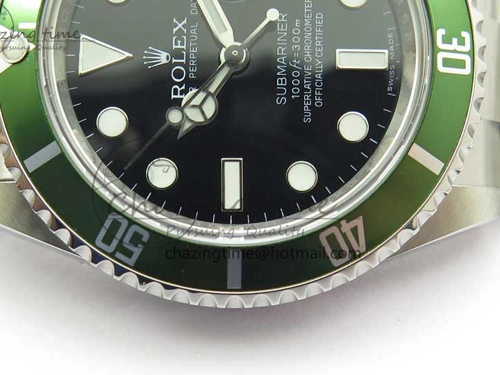 MiroTime 0421 Effortless Submariner 16610 LV Kermit Green 904L Steel ARF1:1 Best Edition on SS Bracelet SH 2577